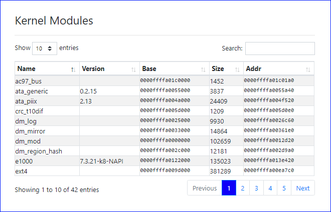 Kernel Modules Report