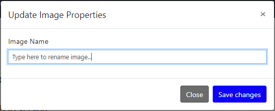 Update Image Properties