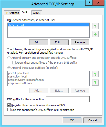 TCP/IP Settings TCP/IP Settings