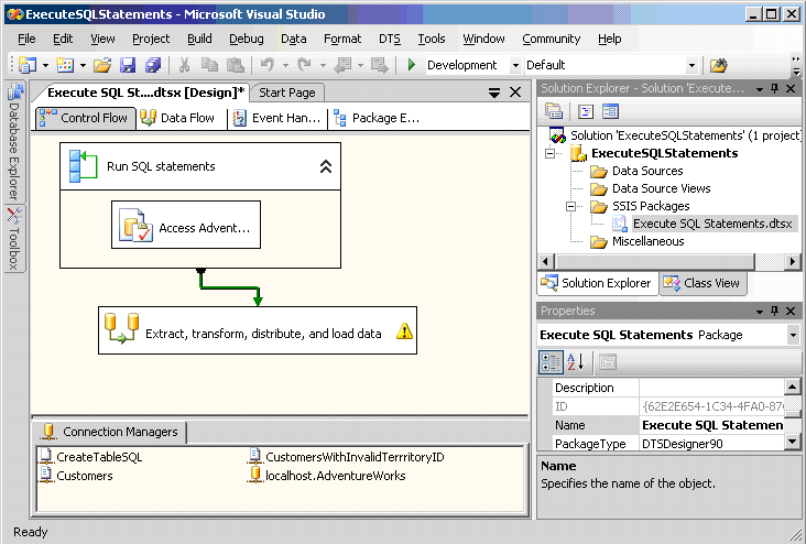 Figure 3: SSIS Designer