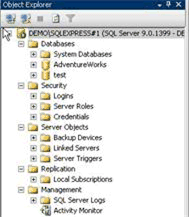 Figure 3: Object Explorer