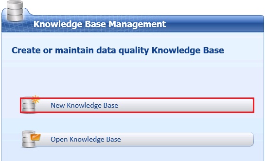 Knowledge Base Management - New KB