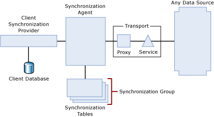 Service-based synchronization topology