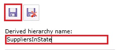 Save Derived Hierarchy Button Save Derived Hierarchy Button