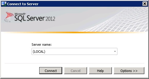 Connect to Server Dialog Box Connect to Server Dialog Box