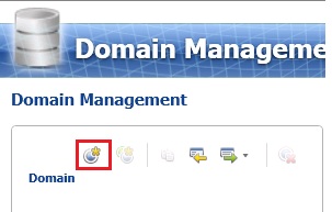 Create Domain Toolbar Button Create Domain Toolbar Button