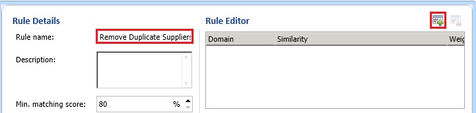 Rule Details - Add a New Domain Element Button Rule Details - Add a New Domain Element Button