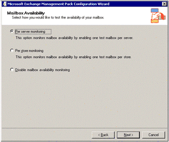 Figure 3.3   Mailbox availability options in the Configuration Wizard