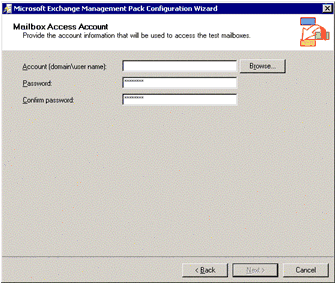 Figure 3.4   Mailbox Access account configuration page