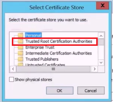 vmware certificate store
