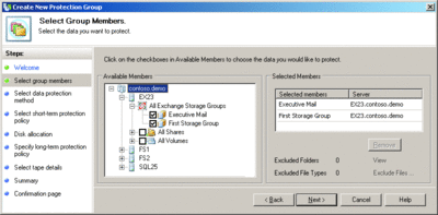 Figure 1 Exchange support in DPM