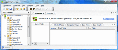 xSQL Data Compare can synchronize the data in two SQL Server databases 