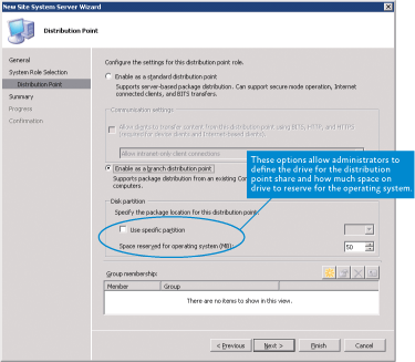 Figure 2 Configure site system as a branch distribution point