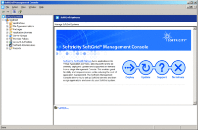 Figure 5 Managing SoftGrid from a single management console