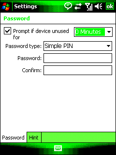 Figure 2 Setting password policies