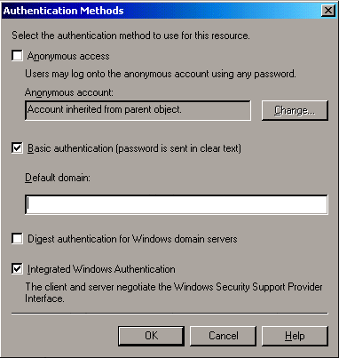 Figure 6a The update enables integrated authentication