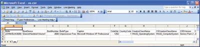 Figure 3 Data in Excel