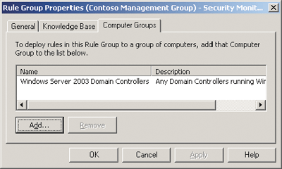 Figure 2 Specifying a DC Group