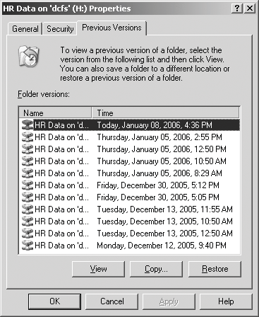 Figure 2 Folder Recovery