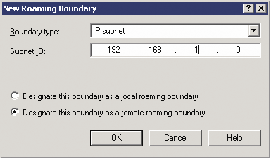 Figure 2 New Roaming Boundary