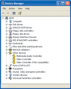 Figure 2 Devices Missing Drivers