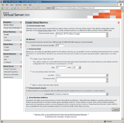 Figure 3 Creating a New Virtual Machine