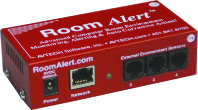 RoomAlert 11E monitors your environment 