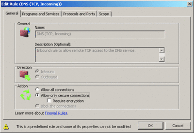 Figure 6 SCW allows you to build firewall and IPsec rules