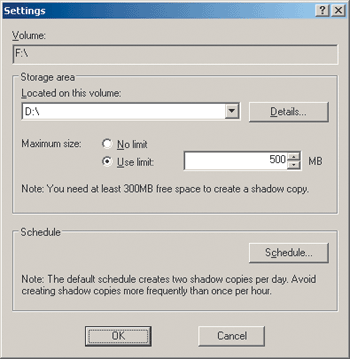 Figure 3 Configure Volume