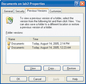 Figure 6 Restore a Deleted File