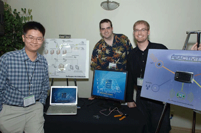 Figure 1 Team Sparx members (from left to right) Joe Zhou, Adam Risi, and Zachery Shivers