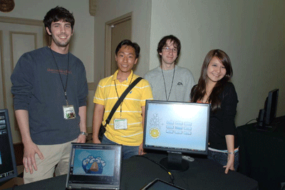 IcedTeamLemon members (from left to right) Geoffrey Schutta, Raphael Mun, Jason Meistrich, and Sophie Xie