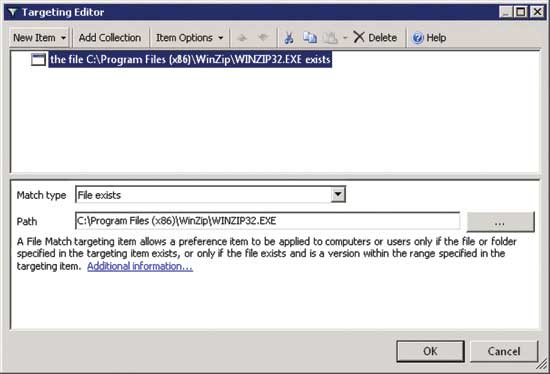 The Group Policy Preferences Targeting Editor