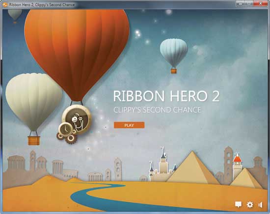 You can save the Ribbon Hero 2 game for later, or get started right away.