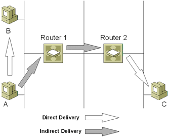 Figure 5-1  Direct and indirect delivery