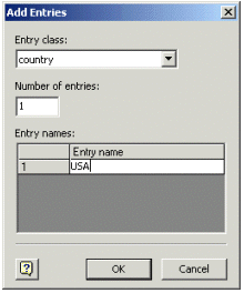 Figure 6: Adding an entry and changing its name
