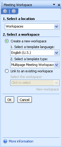 Figure 40-4.Meeting Workspace settings