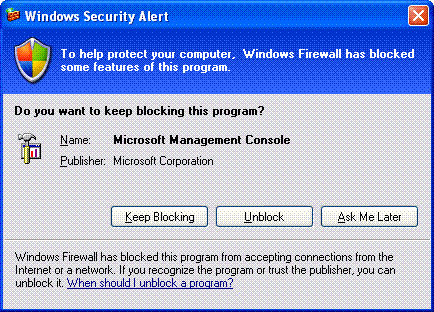 Figure 6   Windows Security Alert