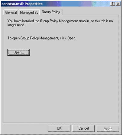 Group Policy object