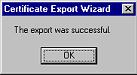 Certificate Export Wizard