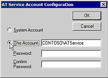AT Service Account Configuration