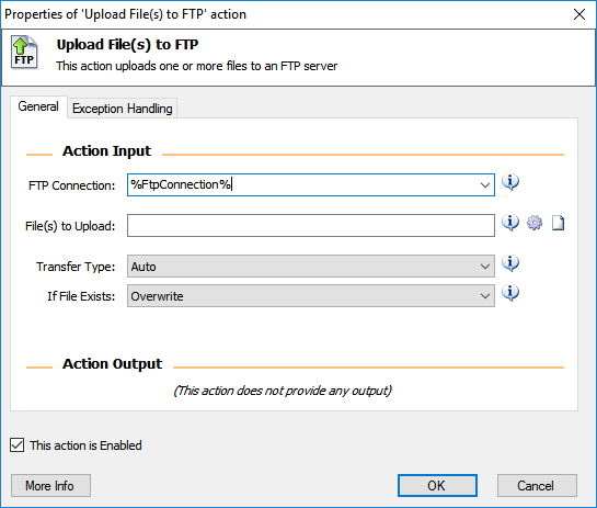Upload file(s) to FTP action | Microsoft Learn