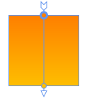 Linear gradient arrow