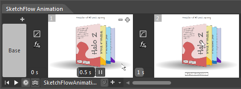 SketchFlowAnimation Hold Time & Pause On button