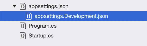 Screenshot showing a detail view with a json file selected.