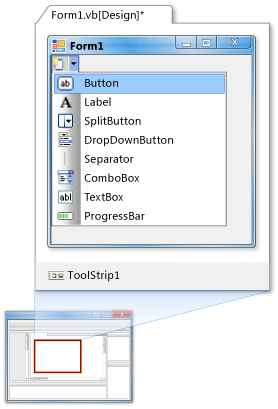 Toolstrip control