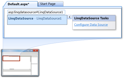 Select Configure Data Source from tasks.