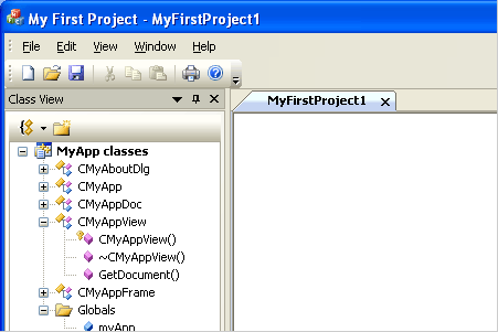 MyApp rendered by CMFCVisualManagerVS2005