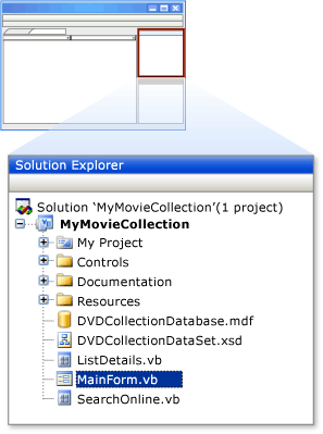 Solution Explorer window