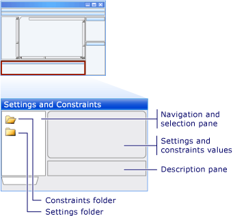 Settings Constraints Editor